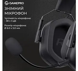 Ігрові навушники GamePro HS-1350-B Genesis Hunter Black - мініатюра 6