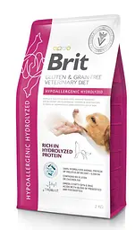 Сухий корм Brit VetDiet Dog Hypoallergenic Hydrolyzed для собак із харчовою алергією з гідролізованим білком, 2 кг