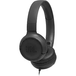 Навушники JBL Tune 500 чорний 3.5 мм мікрофон однокнопковий пульт керування технологія Pure Bass
