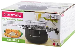 Каструля-фритюрниця Lexine Kamille Ø22х13 см, Ø19х8 см kuh0007788 - мініатюра 7