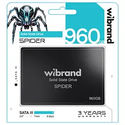 Накопичувач SSD Wibrand Spider 960 GB 2.5" 7 mm SATAIII Bulk - мініатюра 2