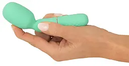 Вібратор Cuties Mini Wand 5.Gen 13.4 см (зелений) - мініатюра 3