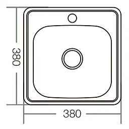 Кухонна мийка Zerix Z3838-06-160D decor ZM0556, Decor - мініатюра 4