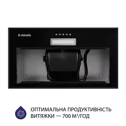 Витяжка повновбудована Minola HBI 5214 BL 700 LED - мініатюра 5