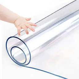 М'яке скло силіконова скатертину на стіл Soft Glass Захист для меблів (2.0х1.2 м) товщина - 2,0 мм Прозоре - мініатюра 8