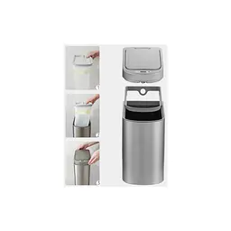Контейнер для сміття Xiaomi Ninestars Space Silver (DZT-7-2) - мініатюра 4