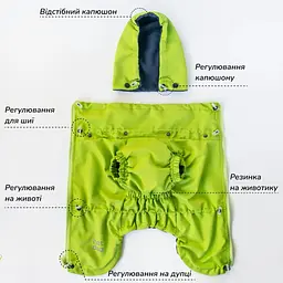 Вітровка для такс Hat-Dog неон (L/Дівчинка) - мініатюра 6