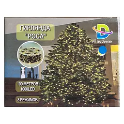 Гірлянда Роса нитка 1000 LED довжина 100 м з пультом від мережі зелена, синій GarlandoPro 1000L100MGBL - мініатюра 20