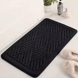 Килимок для ванної і туалету Lovely Svi м’який, абсорбуючий, нековзний 50 x 80 x 1.5 Чорний (2565033)