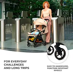 Прогулянкова коляска Kinderkraft Apino Dune Beige (KSAPIN00BEG0000) - мініатюра 9