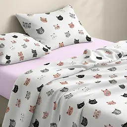 Дитяча постільна білизна фланель в ліжечко PLAYFUL CATS CS1 COSAS (4822052500323) - мініатюра 2