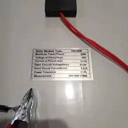 Сонячна панель Frame 18V20W портативна зарядна станція для зарядки від сонця IP65, 20 Вт 18 В - мініатюра 5
