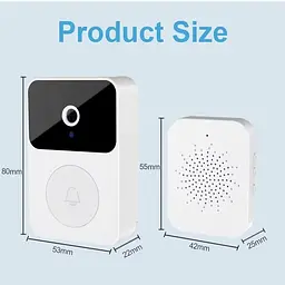 Бездротовий дверний WIFI дзвінок Doorbell X9 · Відеодомофон з Wi-Fi камерою та датчиком руху - мініатюра 6