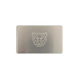 Металева пластина для зберігання сід-фрази Bearish Mini Plate 55×90 мм + гравірувальна ручка (1 шт) - мініатюра 2