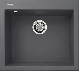 Кухонна мийка Adamant UNIVER сіра 560x500x200 мм, без крила 56 см