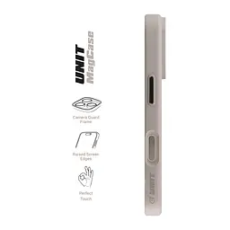 Чехол Apple iPhone 17 Pro, Unit MagSafe, серый, прозрачный, магсейф, ударопрочный, магнитный, панель-накладка с поддержкой MagSafe, с поддержкой беспроводной зарядки, TPU+PC, защита всего корпуса, ударопрочный, ArmorStandart (ARM87912) - мініатюра 3