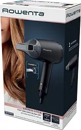 Фен Express Style Blow-Dryer, 1600Вт, 2 режими, хол. обдув, чорний ROWENTA teh0017430 - мініатюра 8