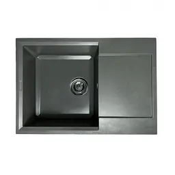 Кухонна мийка Adamant HORIZON MEDIUM сіра 700x500x230 мм, з крилом 70 см - мініатюра 2