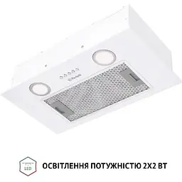 Витяжка вбудована Perfelli BI 5252 WH 700 LED - мініатюра 4