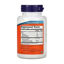 Жирні кислоти Now Foods Омега-3, Omega-3 Mini Gels, 180 м'яких таблеток (NOW-01685) - мініатюра 2