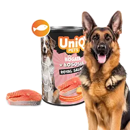 Консерви для собак UNIQ PETS DOG WET FOOD ROYAL SALMON з лососем, 375 г - мініатюра 3