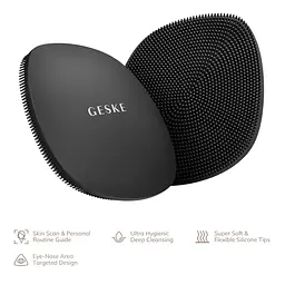 Щітка для обличчя GESKE Facial Brush 4 в 1 сіра - мініатюра 5