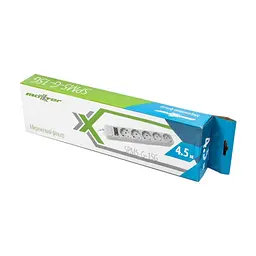 Мережевий фільтр живлення Maxxter SPM5-G-15G grey, 4.5 м кабель, 5 розеток (SPM5-G-15G) - мініатюра 2