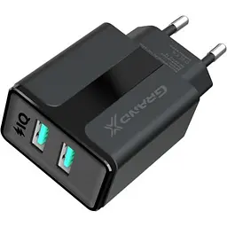 Зарядний пристрій Grand-X 5V 2,1A Black + cable USB-Lightning (CH15LTB) - мініатюра 4