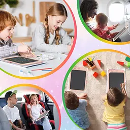 Дитячий LCD планшет для малювання Urmywo Єдиноріг 10” Multicolor рожевий (К1009pink) - мініатюра 7