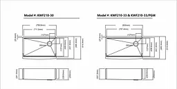 Кухонна мийка Kraus Kore KWF210-33, Нержавіюча сталь - мініатюра 3