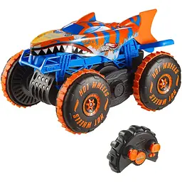 Машинка-позашляховик Hot Wheels Monster Trucks Tiger Shark Climber на радіокеруванні 1:15 збільшена (JFR39) - мініатюра 2
