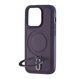 Чохол Jinduka Leather Ringo iPhone 14 Pro Purple - мініатюра 4
