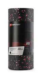 Роллер масажер (валик, ролик) Hop-Sport 3 в 1 EPP 33см HS-P033DYG чорно-червоний - мініатюра 2