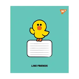 Зошит Yes Line Friends Stylish А5 12 аркушів лінія (767646), в асортименті - мініатюра 6