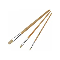 Пензлик для малювання Maxi набір ворс щетина (№ 1, 5, 9 пласкі) (MX60827) - мініатюра 2