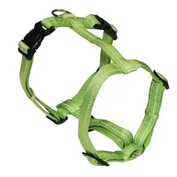 Шлея для собак нейлонова 50-65 см Croci Soft Reflective зелений