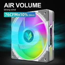 Вентилятор Coolmoon 120мм CM-AS1-W White (CM-AS1-W) - мініатюра 5
