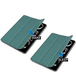 Чохол-книжка BeCover Smart Case для Apple iPad Pro 11" M4 2024 Dark Green (711623) - мініатюра 4