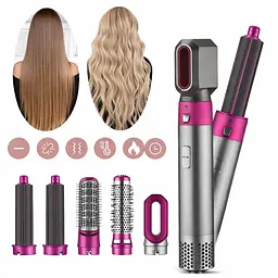 Стайлер для укладання волосся Hot Air Styler 5 в 1 з ефектом Коанда, 1000 Вт, 5 насадок, з кейсом - мініатюра 4