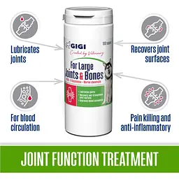 Вітамінно-мінеральна добавка Gigi For Large Joints & Bones для зміцнення та відновлення суглобів у собак великих порід 240 таблеток (GIG43070) - мініатюра 2