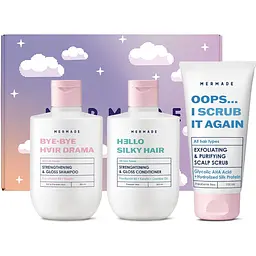 Комплекс-догляд для волосся Mermade Keratin&Silk protein: шампунь 300 мл + кондиціонер 300 мл + скраб-пілінг 100 мл - мініатюра 2