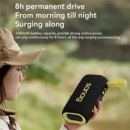 Портативна Bluetooth-колонка Sanag M30S PRO з RGB-підсвіткою чорний - мініатюра 5