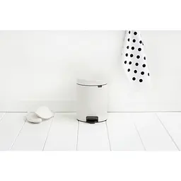 Відро для сміття Brabantia Pedal Bin біле 5 л (112065) - мініатюра 4