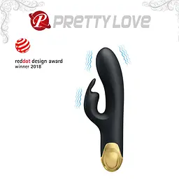 Вібратор - Pretty Love Royal Pleasure Double Pleasure Black - мініатюра 8