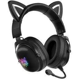 Бездротові навушники Onikuma B100 (B20) Bluetooth Gaming Cat with LED повнорозмірні - мініатюра 10