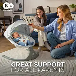 Крісло-гойдалка Kinderkraft Lumi 2 Dark Grey (KBLUMI02DGR0000) - мініатюра 14