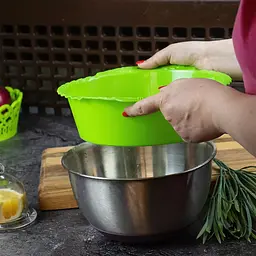 Сито пластикове Ø 22 см, Kitchen Master Салатовий 87642 - мініатюра 7