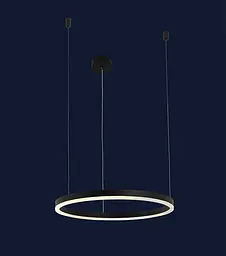 Люстра led світильник кільця підвісна Levistella 918LP450-1 BK 400MM - мініатюра 2