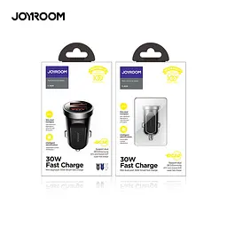Адаптер автомобільний JOYROOM Mini dual-port Smart car charger C-A09 2USB 5A 30 W - мініатюра 7