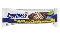 Протеїновий батончик Sportness 25% білка зі смаком бананового хліба, 45 г